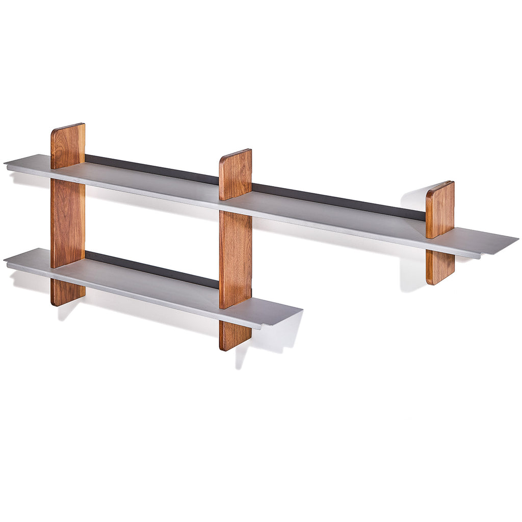 Wall Shelf (Walnut / Double / Combo)
