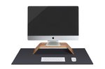 Home Office Bundle (Walnut Monitor Stand + Large Desk Pad)
