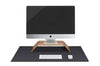 Home Office Bundle (Walnut Monitor Stand + Large Desk Pad)