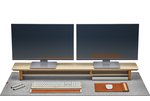 Desk Pad (Wool / Light Grey / Extra Large)